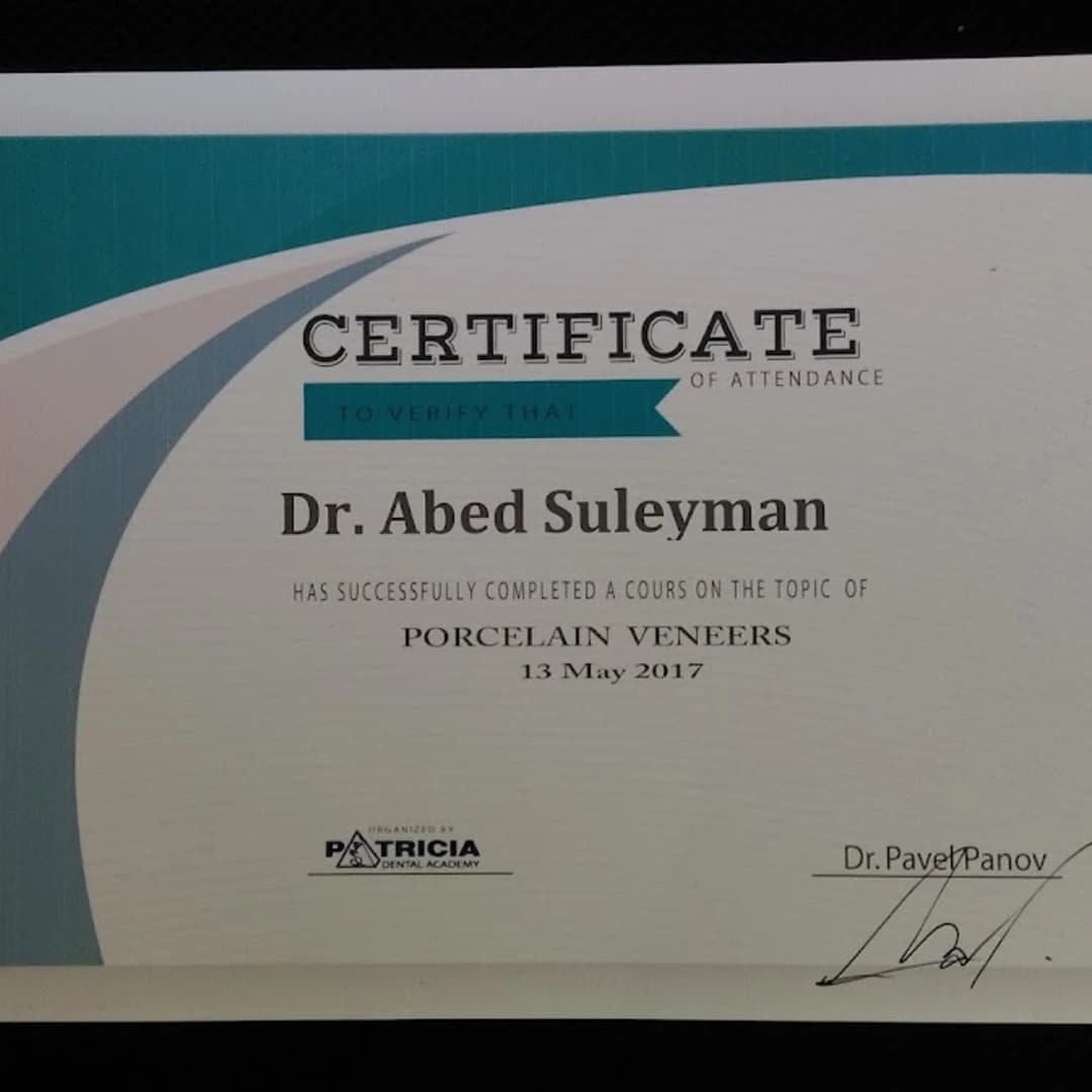 Dr. Abed Suleyman stomatolog Sofia